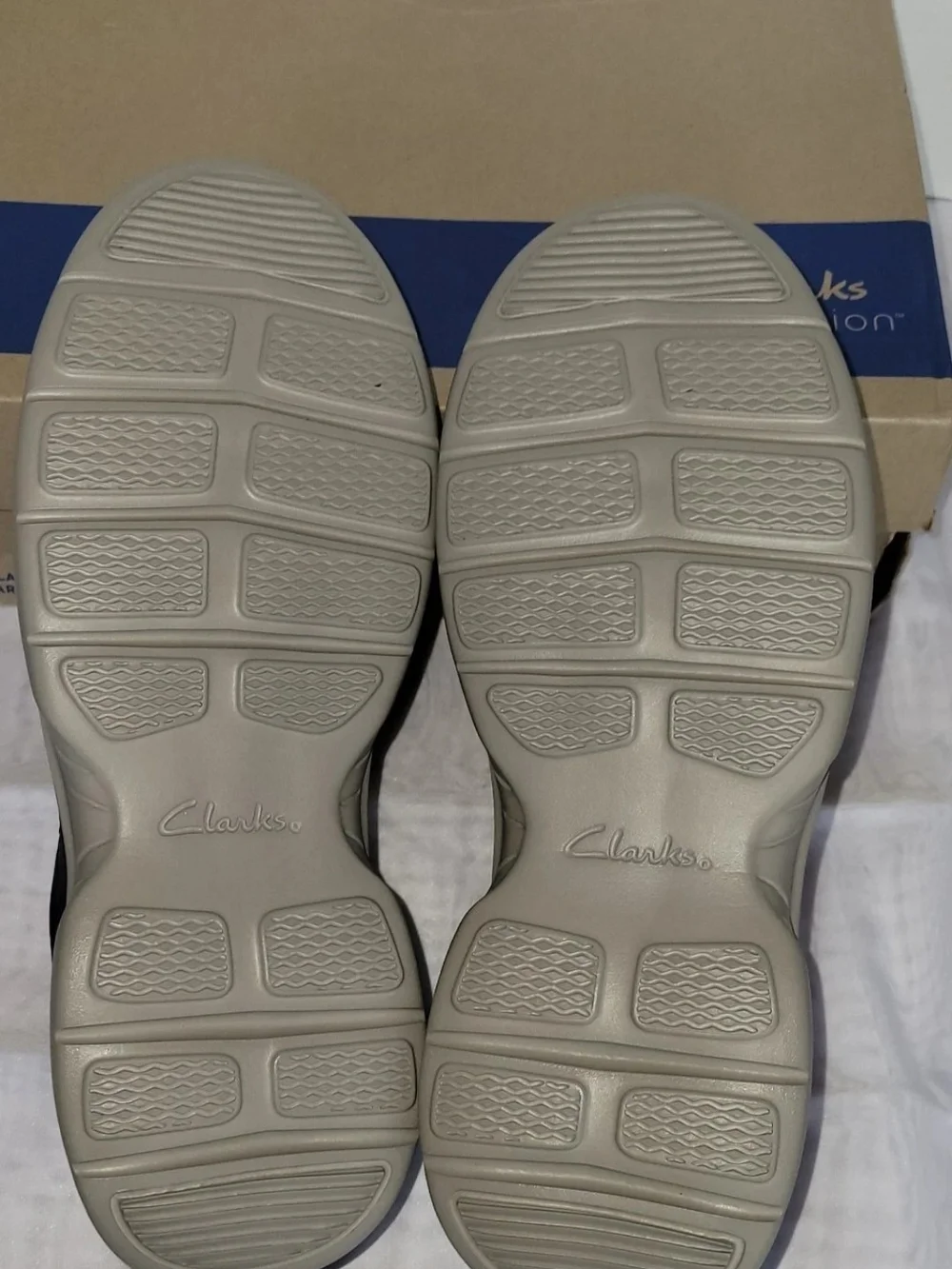 Clarks Men’s Bradley Navy Slip-On Comfort Shoe